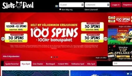 Slots Devil lobby