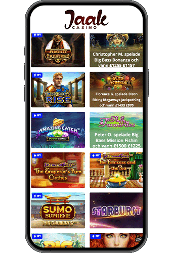 Jaak Casino på mobilen