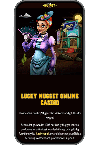 Lucky Nugget Casino på mobilen