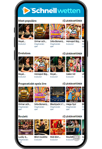 Schnellwetten Casino på mobilen