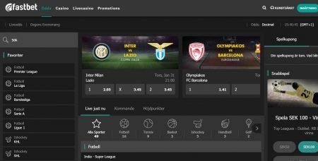Fastbet odds