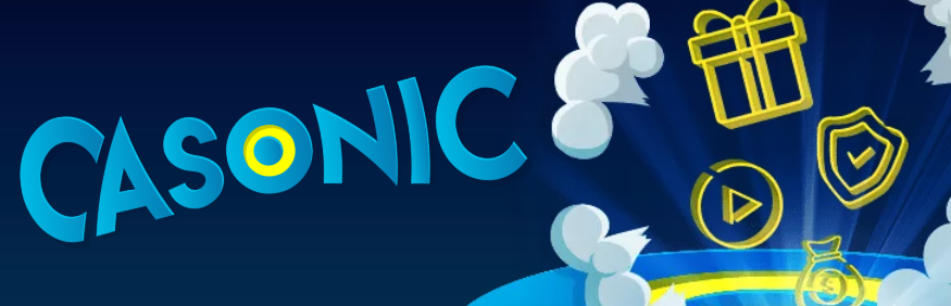 Casonic Casino logotyp och symboler. 