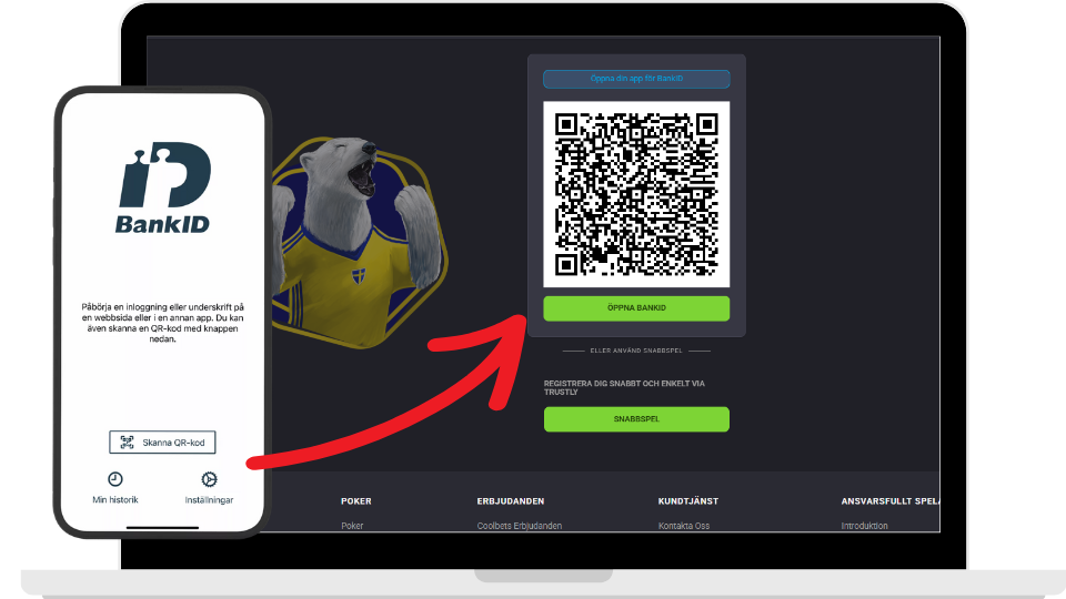 Coolbet casino login med bankid