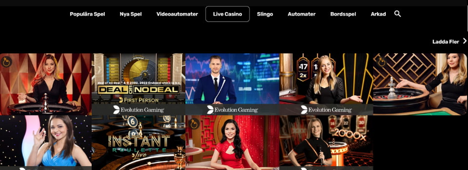 live casino spel Hyper Casino