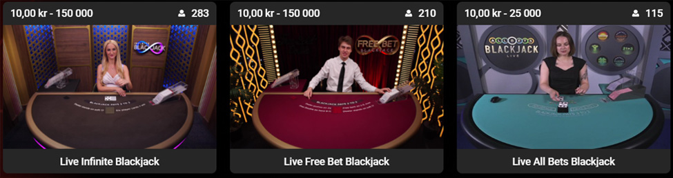 Live casino på Pokerstars.