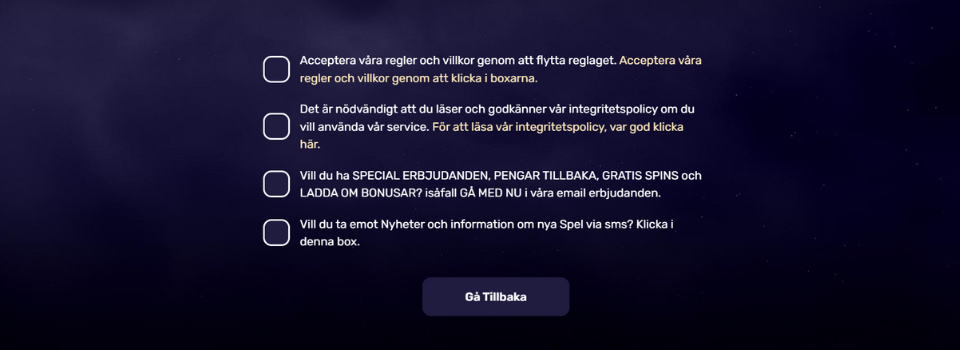 Villkor hos Hyper Casino