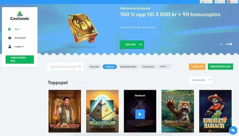 Casilando casino online