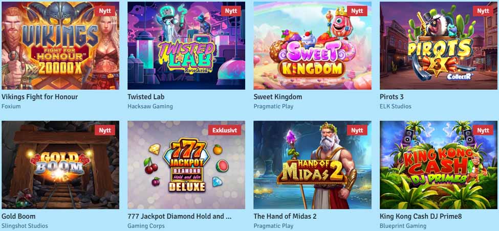 Spelautomater på Bingo.com.