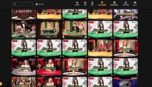 MoboCasino live dealers