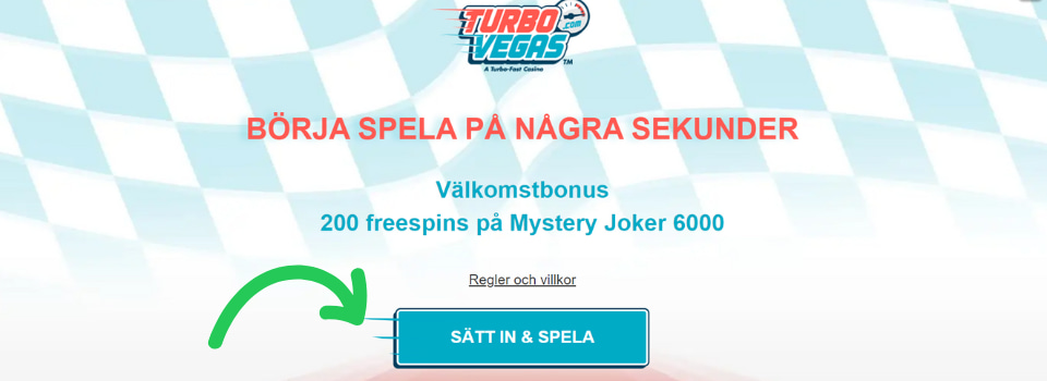 Sät in och spela hos TurboVegas Casino