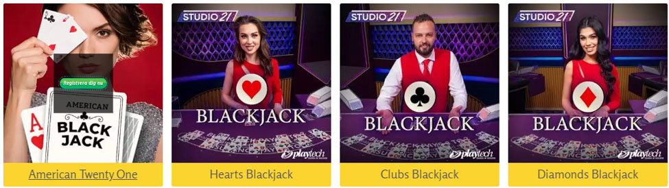 Live casino på LuckyMe Slots.