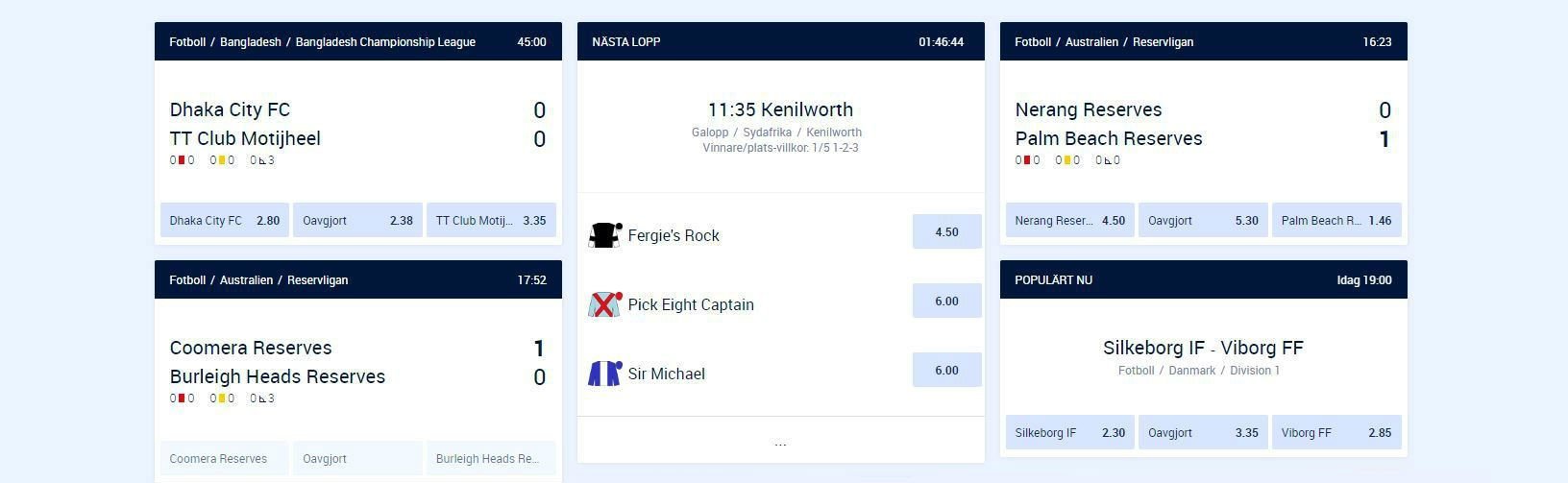 William Hill odds & livebetting
