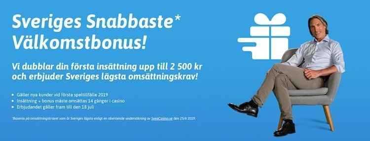 Casino bonus hos Snabbare casino