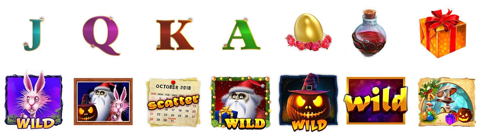 season greetings symboler i casinospelet
