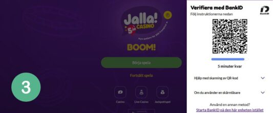 Jalla casino logga in BankID