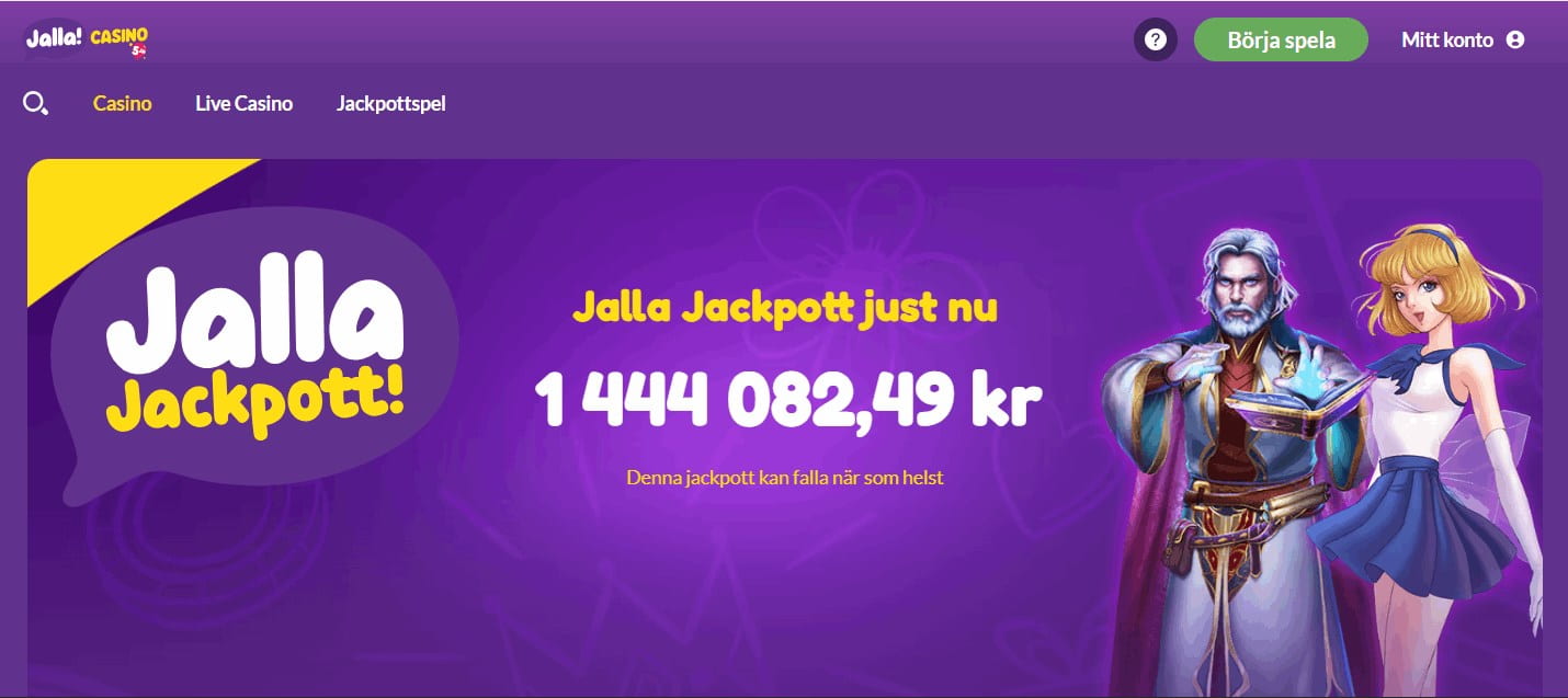 Jalla Casino jackpott