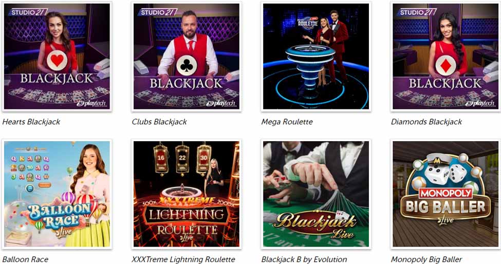 Live casino på PlayMillion.