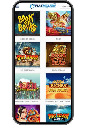 Playmillion Casino på mobilen