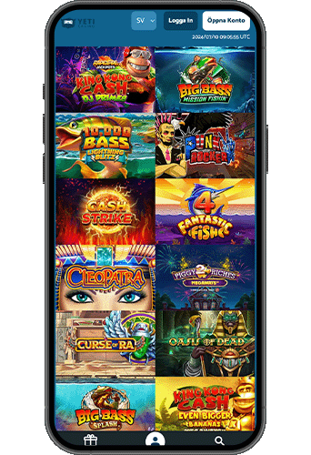 Yeti Casino på mobilen