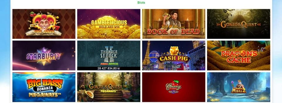 Jackpotjoy Casino spelautomater