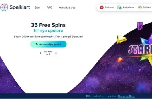 Spelklart casino bonus med freespins