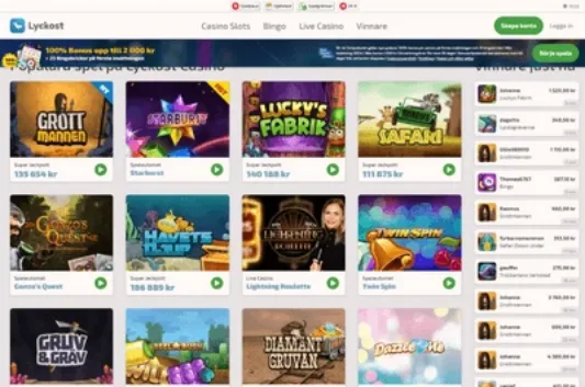 lyckost casino online