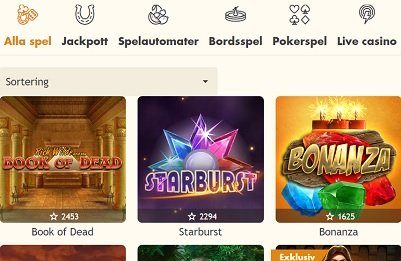 Bertil casino spelautomater