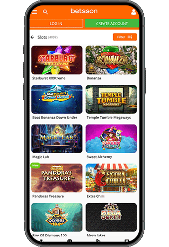 Betsson mobil casino och app