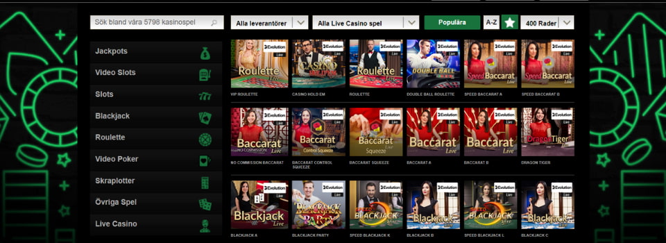 Mr Vegas live casinospel