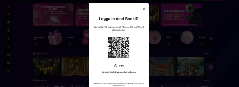 Vbet registrering och login