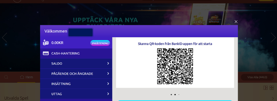 Verifiera med BankID hos Queen Vegas Casino