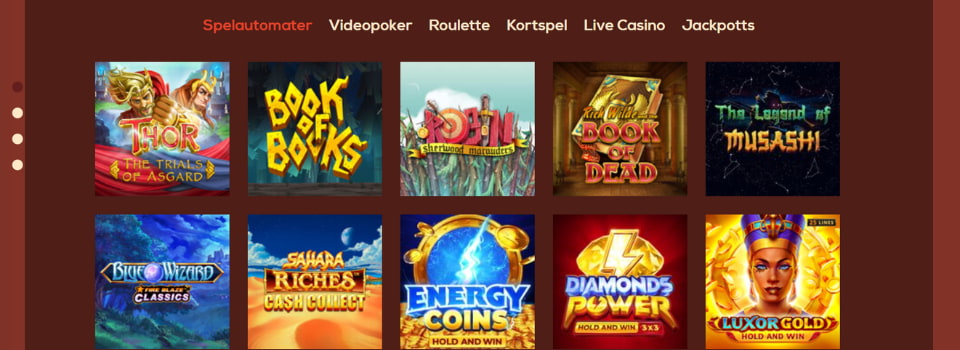 Queen Vegas Casino spelautomater