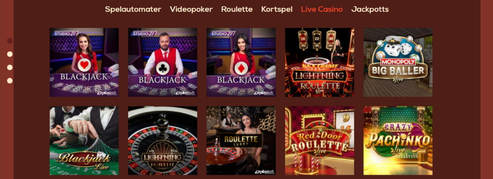 Queen Vegas live casinospel