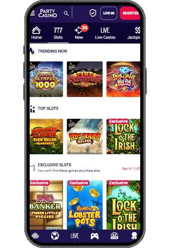 Party Casino på mobilen