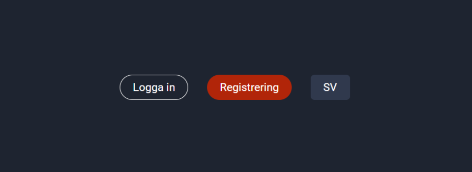 En röd registreringsknapp hos Frank Casino