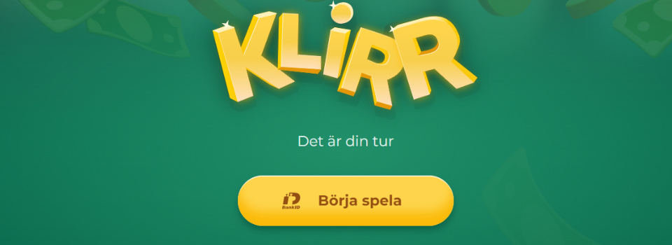 Klirr Casino börja spela knapp