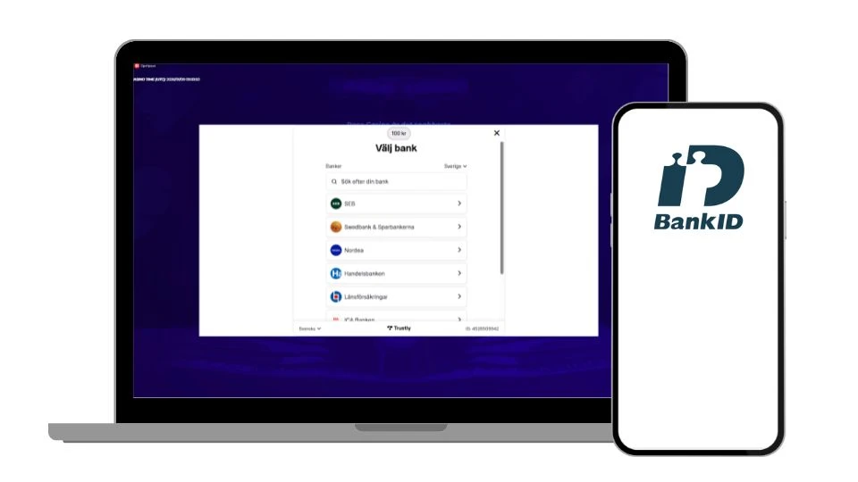 Race Casino registrering med BankID (mobil och dator)