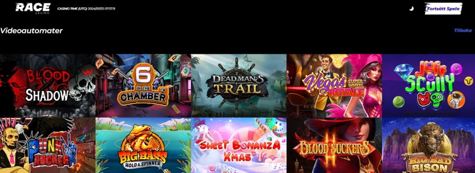 Race Casino spelautomater