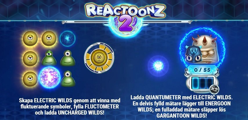 Reactoonz 2 slot funktioner