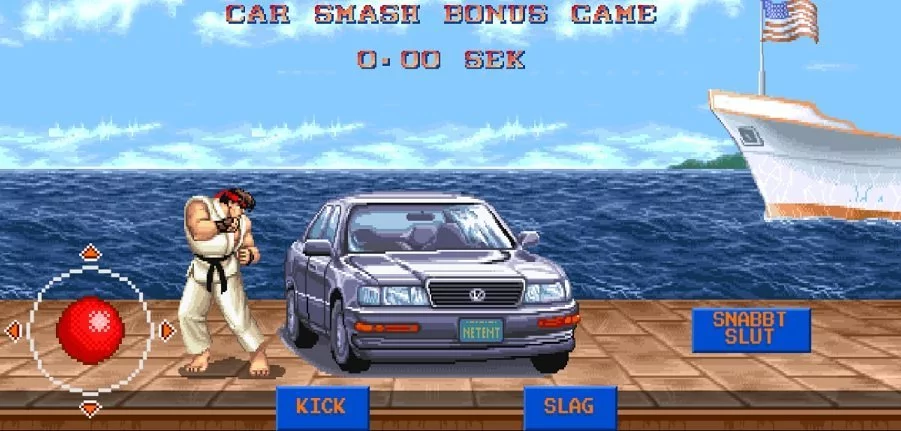 Street Fighter 2 Car Smash bonusrunda