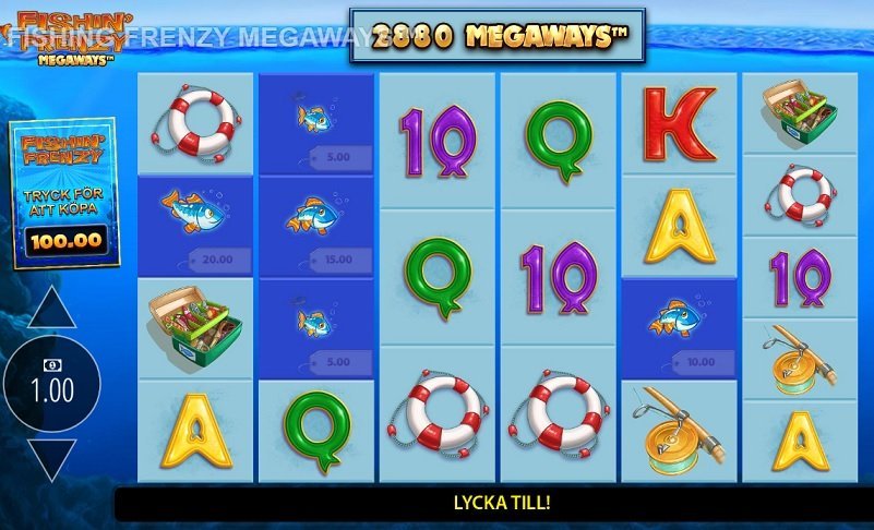 fishin frenzy megaways slot spelplan