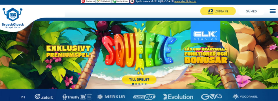 DrueckGlueck Casino startsida