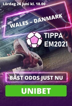 Wales mot Danmark Euro2021