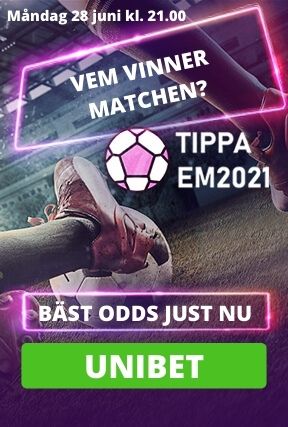 Fotbolls EM 2021 28 juni hos Unibet