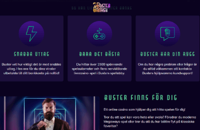 BusterBanks hemsida