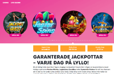 Lyllo casino jackpottar