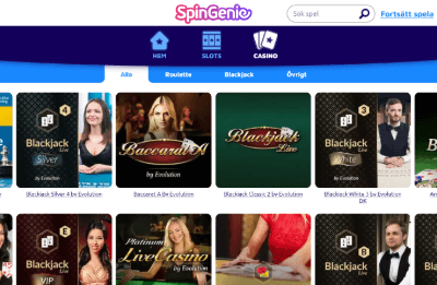 spin genie livecasino