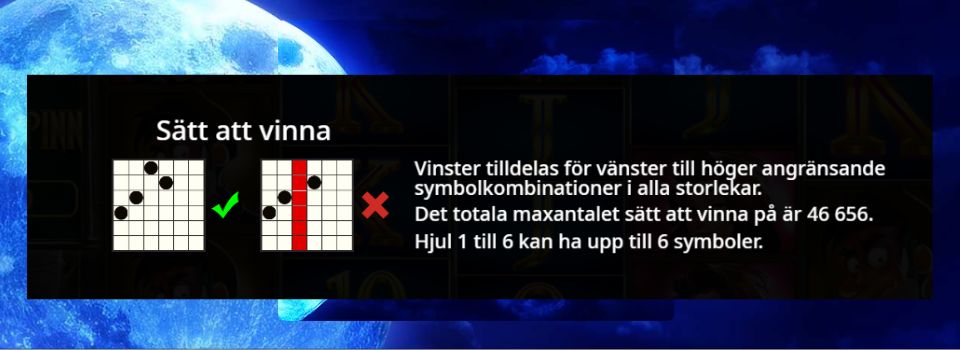 illustration för vinstvägar för Curse of the Werewolf Megaways slot