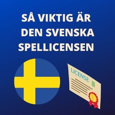spellicensen är viktig för svenska spelare