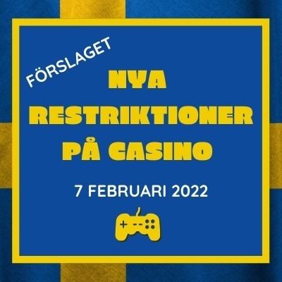 förslag på nya restriktioner på casino Sverige